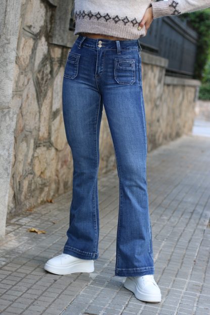jeans mujer campana